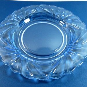 VTG Caprice Cambridge Crystal Blue Pattern Salad Luncheon Plate 8.5"